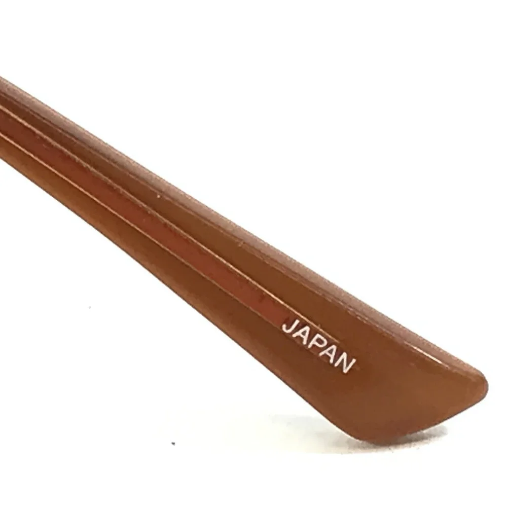 Bellagio Eyeglasses Frames C-01 B460 Brown Orange Rectangle Semi Rim 50-18-135